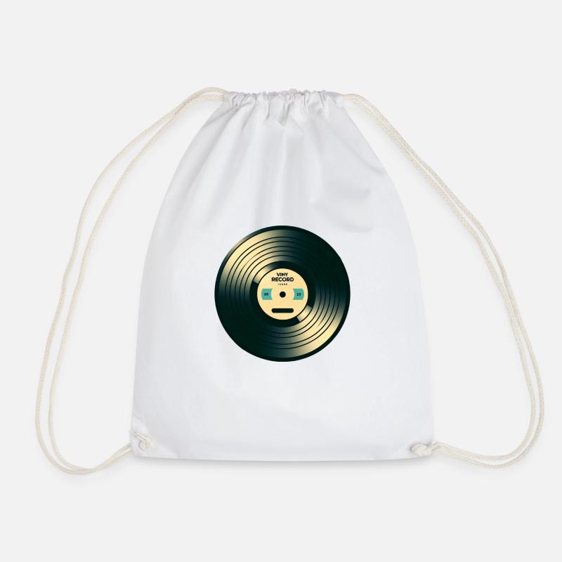 Disque vinyle - Sac de sport léger - blanc