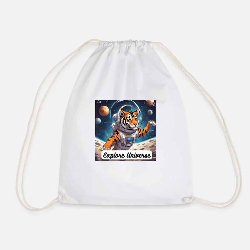 Tiger - Motivation - Turnbeutel - Weiß
