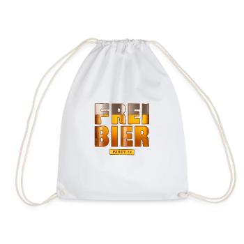 Free Beer Party 24 - Drawstring Bag - white - Front