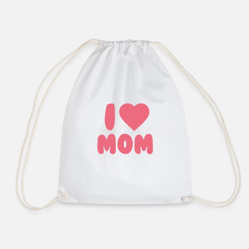 I LOVE MOM - Turnbeutel - Weiß