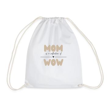 Mom Design / Mother's Day - Drawstring Bag - white - Front