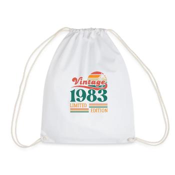 Vintage 1983 Limited Edition - Drawstring Bag - white - Front