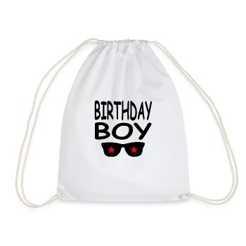 Birthday - Drawstring Bag - white - Front
