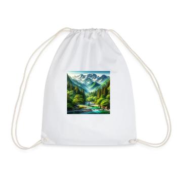 Japon Vintage Nature - Sac de sport léger - blanc - Devant