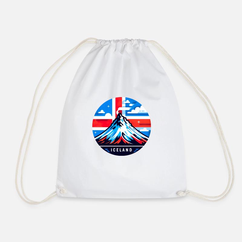 Islande Islande 5 - Sac de sport léger - blanc