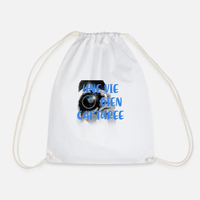 Photographer A well-captured life - Drawstring Bag - white
