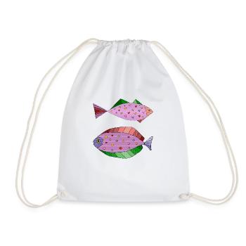 Poissons - Sac de sport léger - blanc - Devant