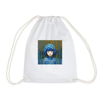 Blue Girl - Turnbeutel - Weiß - Vorne