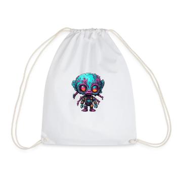 Poupée d’horreur / Halloween / Effrayant / Sombre - Sac de sport léger - blanc - Devant