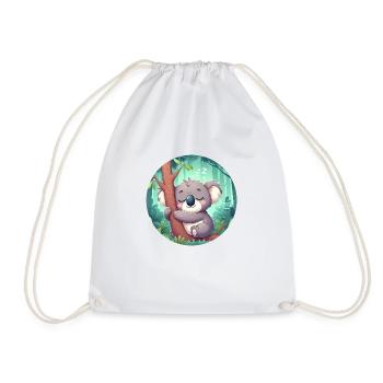 Koala heureux Koala Ours Koala - Sac de sport léger - blanc - Devant