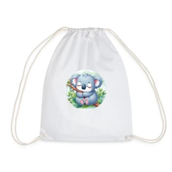 Koala heureux Koala Ours Koala - Sac de sport léger - blanc - Devant