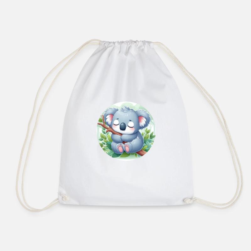 glücklicher Koalabär Koala - Turnbeutel - Weiß