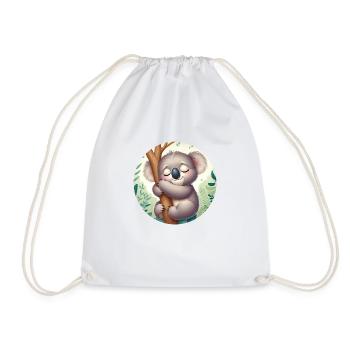 Koala heureux Koala Ours Koala - Sac de sport léger - blanc - Devant