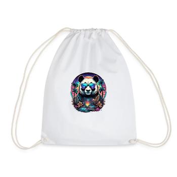Tatouage / Animal / Art / Cool / Bande dessinée / Panda - Sac de sport léger - blanc - Devant