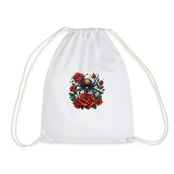 Araignée / Toile / Animal de compagnie / Reptile / Huit pattes - Sac de sport léger - blanc - Devant