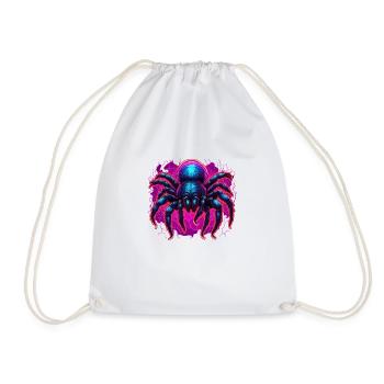 Araignée / Toile / Animal de compagnie / Reptile / Huit pattes - Sac de sport léger - blanc - Devant