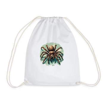 Araignée / Toile / Animal de compagnie / Reptile / Huit pattes - Sac de sport léger - blanc - Devant