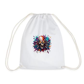 Araignée / Toile / Animal de compagnie / Reptile / Huit pattes - Sac de sport léger - blanc - Devant