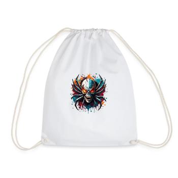 Araignée / Toile / Animal de compagnie / Reptile / Huit pattes - Sac de sport léger - blanc - Devant