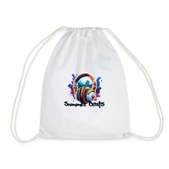 Casque / Audio / Musique / Son / Studio / Cool - Sac de sport léger - blanc - Devant