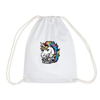 Yes I Am A Unicorn So What - Sac de sport léger - blanc - Devant