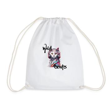 Casque / Audio / Musique / Son / Cool - Sac de sport léger - blanc - Devant