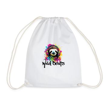 Headphones / Audio / Music / Sound / Cool - Drawstring Bag - white - Front