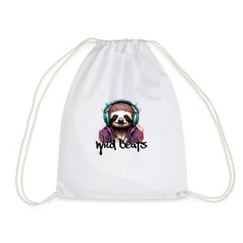 Casque / Audio / Musique / Son / Cool - Sac de sport léger - blanc - Devant