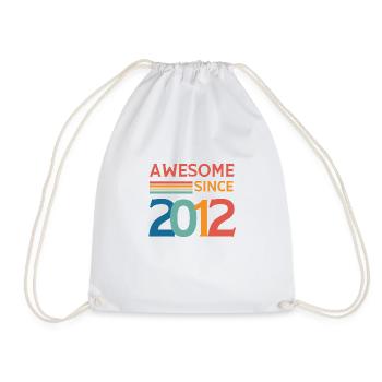 Awesome since 2012 - Sac de sport léger - blanc - Devant