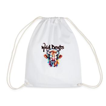 Casque / Audio / Musique / Son / Cool - Sac de sport léger - blanc - Devant