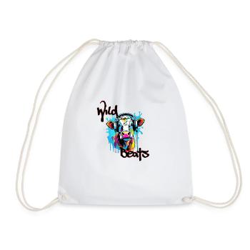 Headphones / Audio / Music / Sound / Cool - Drawstring Bag - white - Front