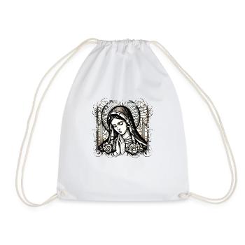 Vierge Marie Jésus Bible Religion chrétienne Madone - Sac de sport léger - blanc - Devant
