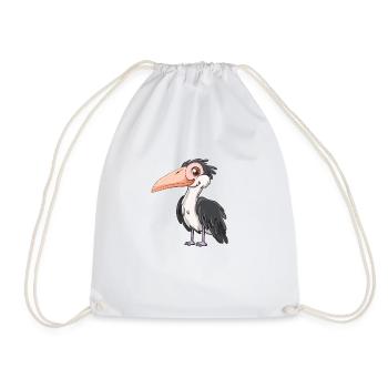 Illustration d’un drôle d’oiseau - Sac de sport léger - blanc - Devant