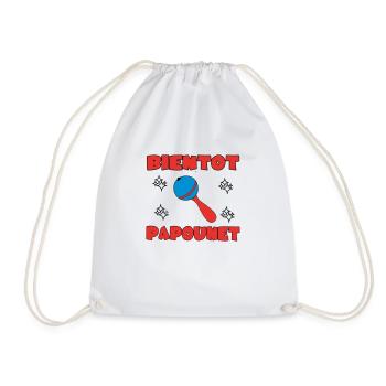 BIENTOT PAPOUNET - Sac de sport léger - blanc - Devant