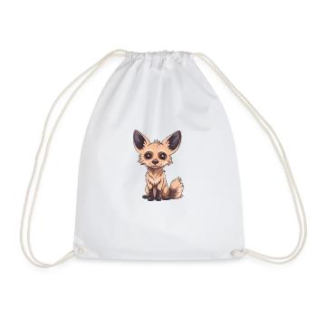Niedlicher Fuchs Mit Großen Augen - Turnbeutel - Weiß - Vorne