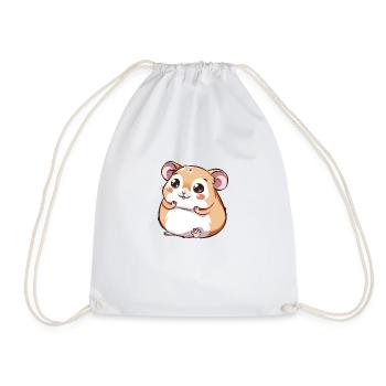 Entzückender Kawaii Hamster für Dich - Turnbeutel - Weiß - Vorne