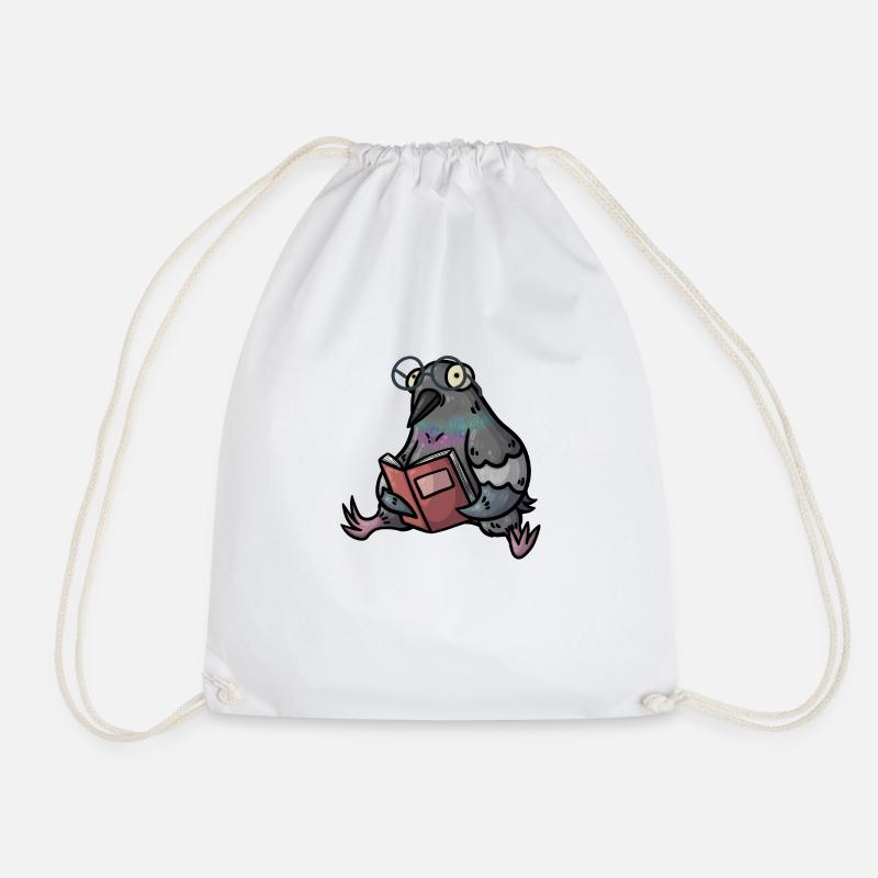 dove - Drawstring Bag - white