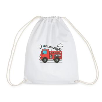 Camion de pompiers pour enfants - Sac de sport léger - blanc - Devant
