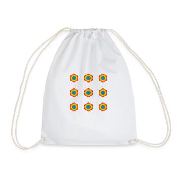 Pride Flowers - Drawstring Bag - white - Front