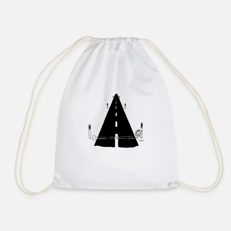 Kurti Hedgehog Bande dessinée - Sac de sport léger - blanc