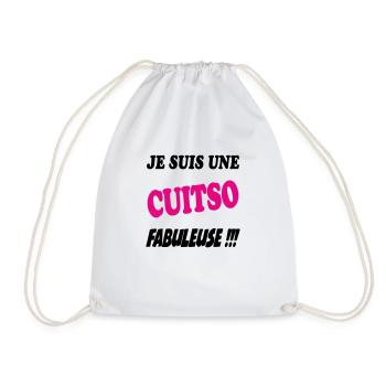 Je suis une cuisto fabuleuse !!! - Sac de sport léger - blanc - Devant