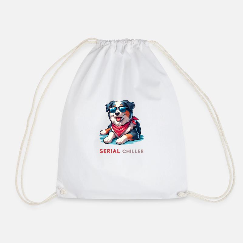 Australian Shepherd - Turnbeutel - Weiß