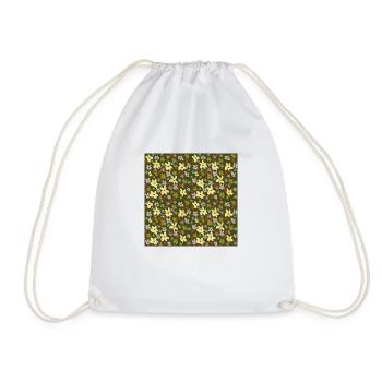 Motif de fleurs - Sac de sport léger - blanc - Devant
