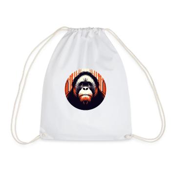 Orang-Utan - Turnbeutel - Weiß - Vorne