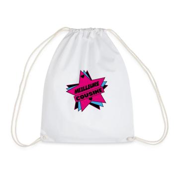 BEST COUSIN - Drawstring Bag - white - Front