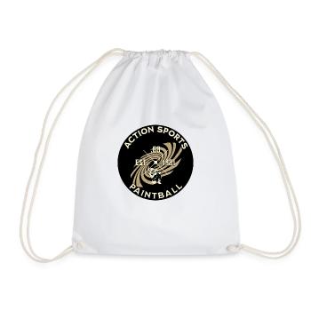 Actopn sports paintball - Drawstring Bag - white - Front