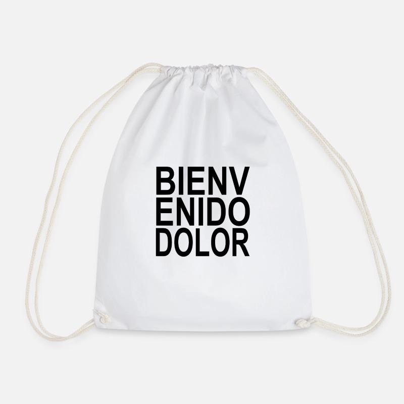 Bienvenido Dolor schwarz - Turnbeutel - Weiß