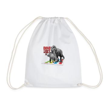 Dino Twist - Drawstring Bag - white - Front