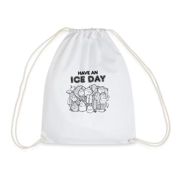 Have Am Ice Day Eis Eiscreme Retro Vintage Sommer - Turnbeutel - Weiß - Vorne