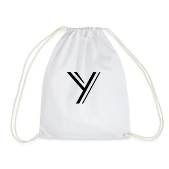 Letter Y - Drawstring Bag - white - Front